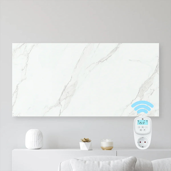 Bringer® Keramik Infrarotheizung in Marmor Optik 800 Watt.