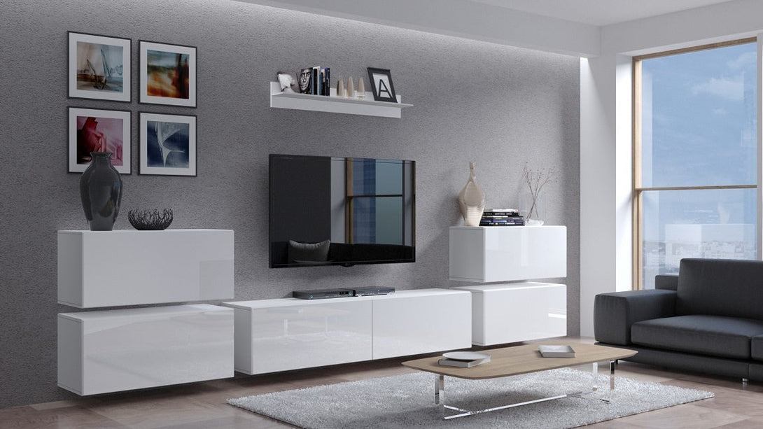 Wohnwand - Zeitgemäßes Design in Premium-Qualität - Premium-Qualität - Moderne Eleganz - Milaros Markt