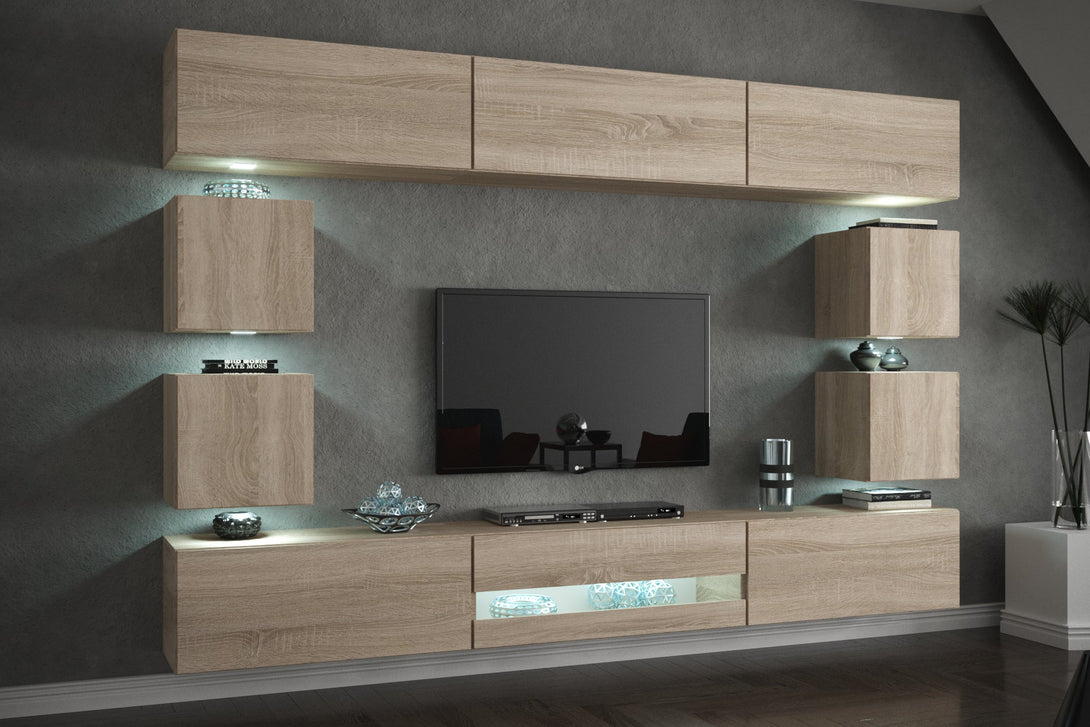 Wohnwand Zeitgemäßes Design in Premium-Qualität - Milaros Markt