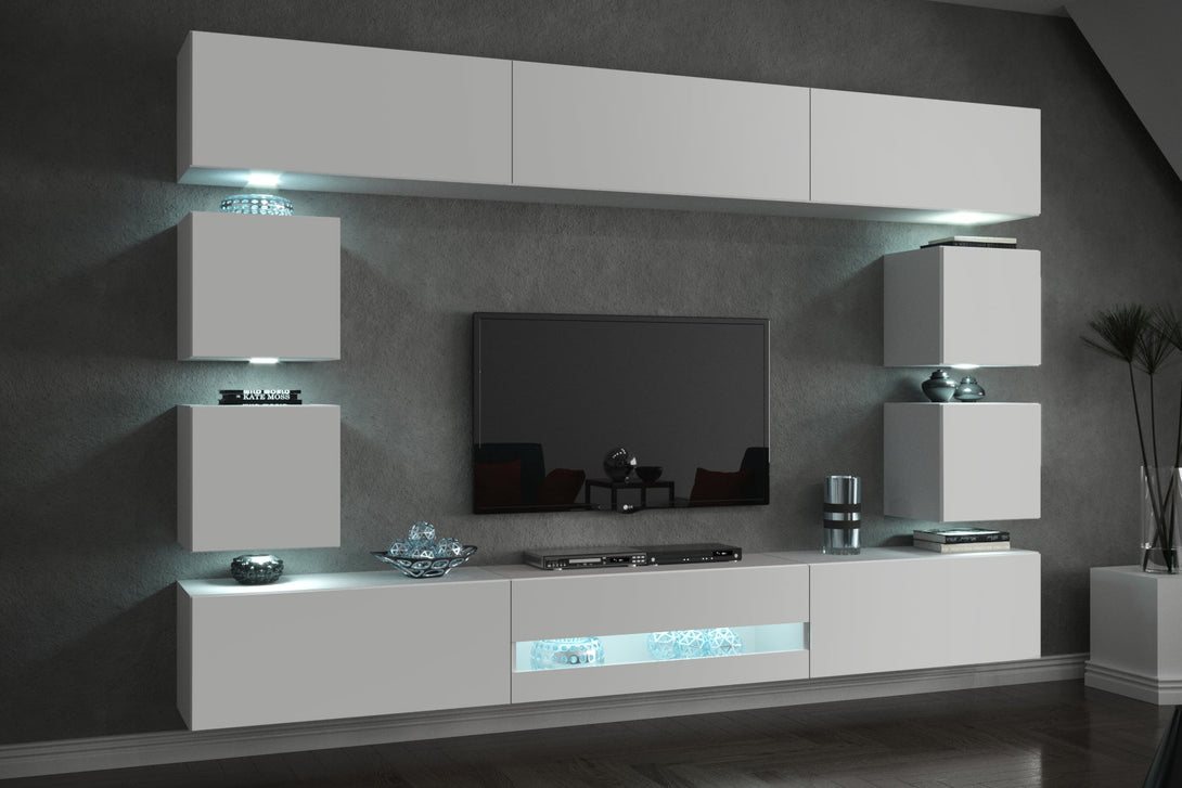 Wohnwand Zeitgemäßes Design in Premium-Qualität - Milaros Markt