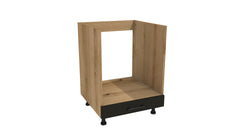 Winkelküche 240x180 cm mit Arbeitsplatte - SIMPLY Z3 - Schwarz Matt / Eiche