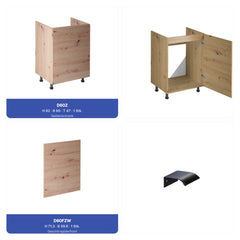 Winkelküche - Langen KL11-M360- Artisan Eiche