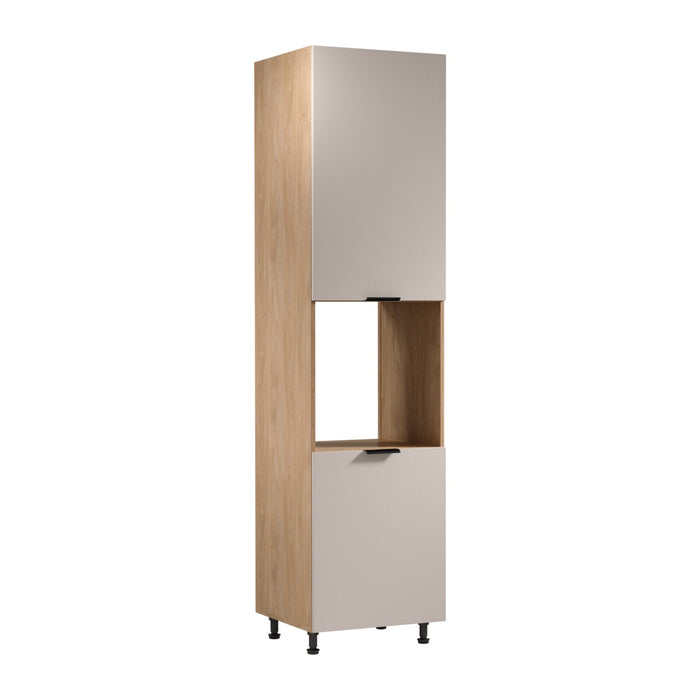 Herdumbauschrank D60PWN L/L - Sorento Beige Sonoma Eiche - Beige/Sonoma Eiche