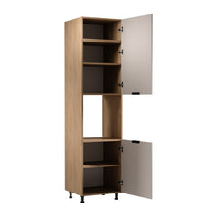 Herdumbauschrank D60PWN L/L - Sorento Beige Sonoma Eiche - Beige/Sonoma Eiche