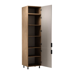 Hochschrank D60RWN L/L - Sorento Beige Sonoma Eiche -  Beige/Sonoma Eiche