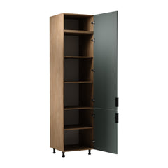 Hochschrank D60RWN L/L - Sorento Grün Sonoma Eiche - Grün/Sonoma Eiche