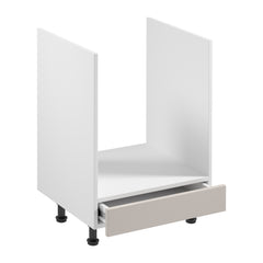 Herdumbauschrank D60ZK -Sorento Weiß Beige - Weiß / Beige