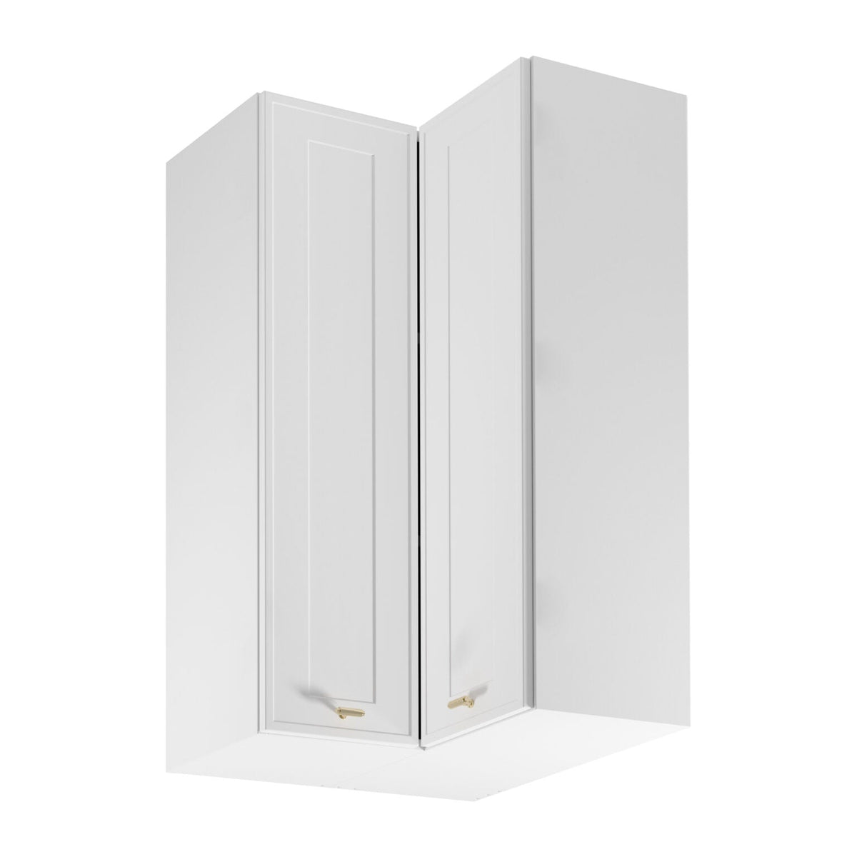 Eckhängeschrank G60N2 – Sorento Weiß - Funktionalität trifft auf modernes Design.