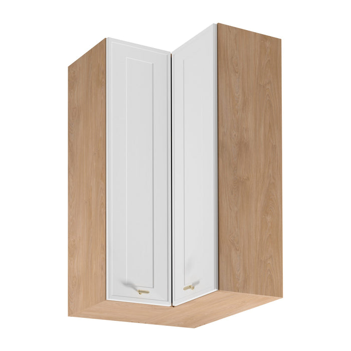 Eckhängeschrank G60N2 – Sorento - Weiß / Sonoma Eiche