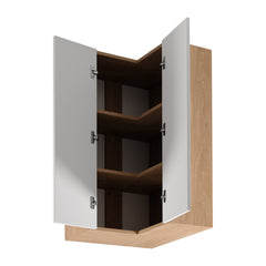 Eckhängeschrank G60N2 – Sorento - Weiß / Sonoma Eiche
