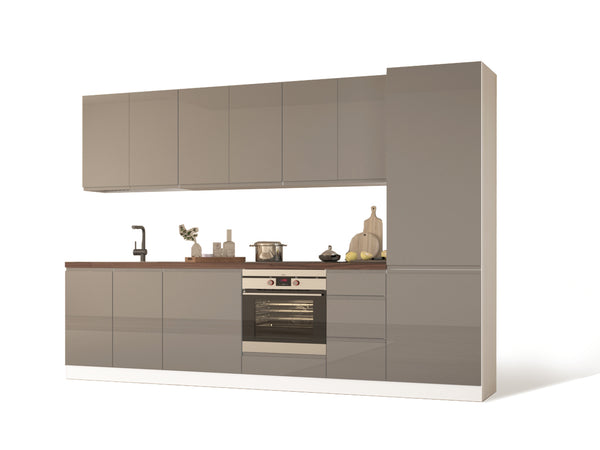 Küchenzeile - Aspen  KA5-M300 - Grau/Hochglanz