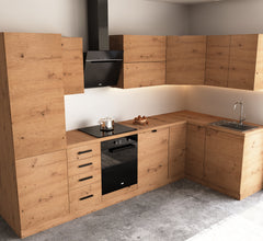 Winkelküche - Langen KL6-M300- Artisan Eiche