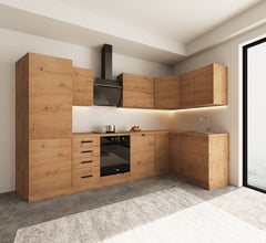 Winkelküche - Langen KL6-M300- Artisan Eiche