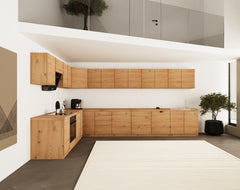 Winkelküche - Langen KL22-M380- Artisan Eiche