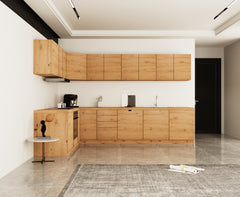 Winkelküche - Langen KL24-M300- Artisan Eiche