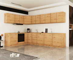 Winkelküche - Langen KL24-M300- Artisan Eiche