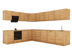 Winkelküche - Langen KL23-M300- Artisan Eiche