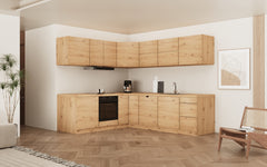 Winkelküche - Langen KL25-M240- Artisan Eiche