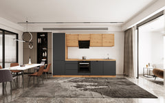 Küchenzeile - Langen KL29-M300 - Grau / Artisan Eiche