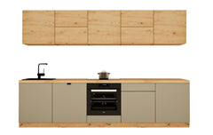Küchenzeile - Langen KL30-M300 - Beige / Artisan Eiche