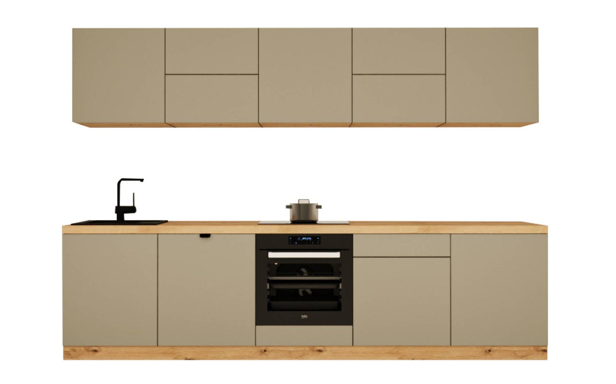 Küchenzeile - Langen KL30-M300 - Beige / Matt