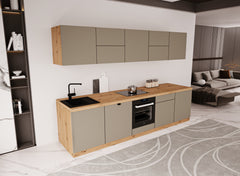 Küchenzeile - Langen KL30-M300 - Beige / Matt