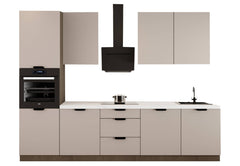 Küchenzeile - Sorento KS1-M300 - Beige / Dunkle Eiche