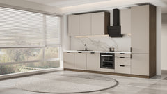 Küchenzeile - Sorento KS2-M360- Beige / Dunkle Eiche
