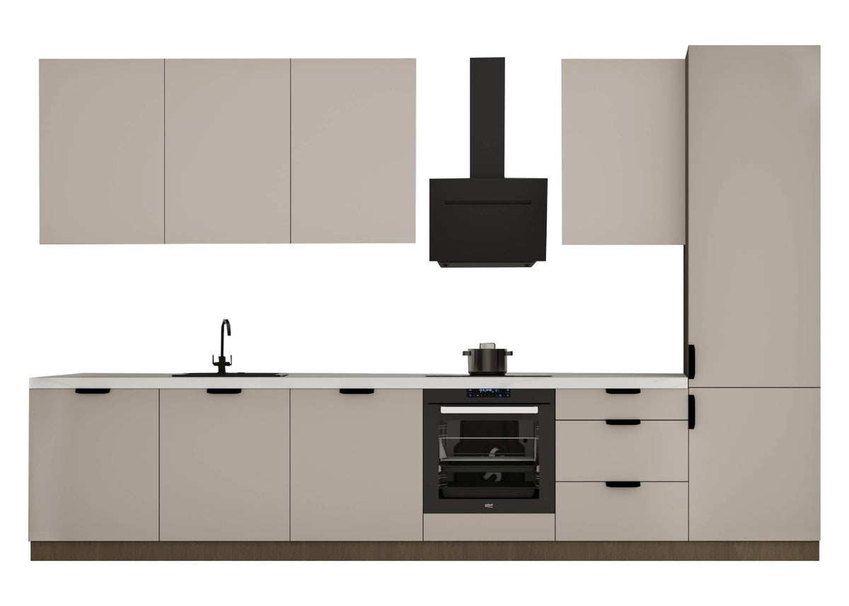 Küchenzeile - Sorento KS2-M360- Beige / Dunkle Eiche
