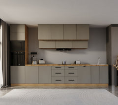Küchenzeile - Langen KL8-M440 - Beige / Matt