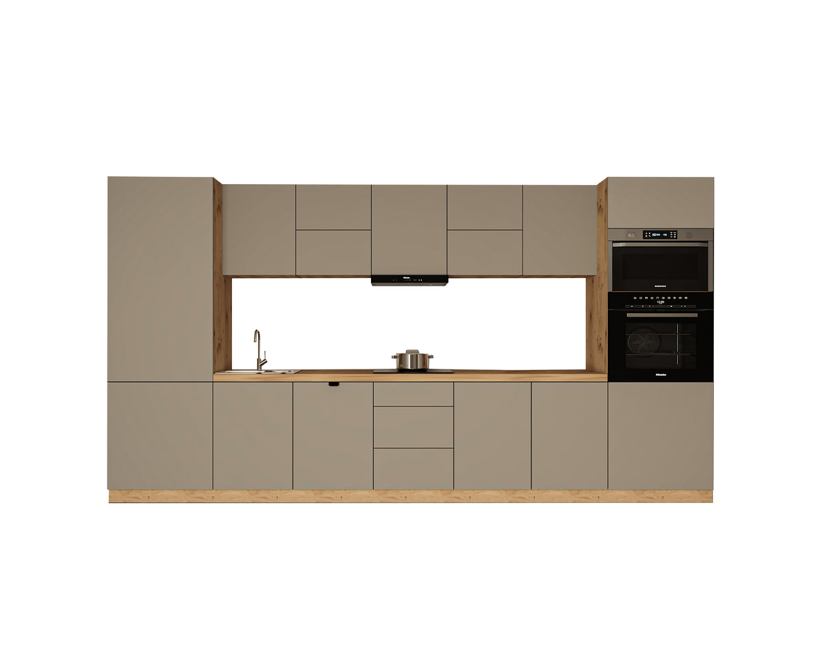 Küchenzeile - Langen KL12-M420 - Beige/ Matt