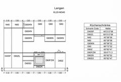 Küchenzeile - Langen KL20-M340 - Artisan Eiche