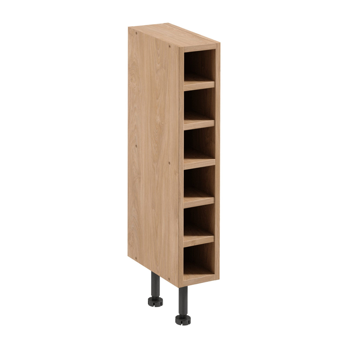 Regalunterschrank  D15P - Sorento Sonoma Eiche Weiß - Markantes Design für eine bessere Anordnung.