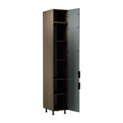 Hochschrank D40SPWN L/L - Sorento Grün - Grün/Eiche