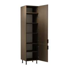 Hochschrank D60RWN L/L - Sorento Dunkle Eiche - Maximaler Stauraum auf minimaler Fläche.
