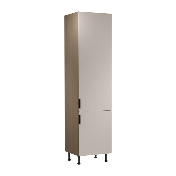 Kühlumbauschrank D60ZLN P/L - Sorento Beige - Beige/Eiche