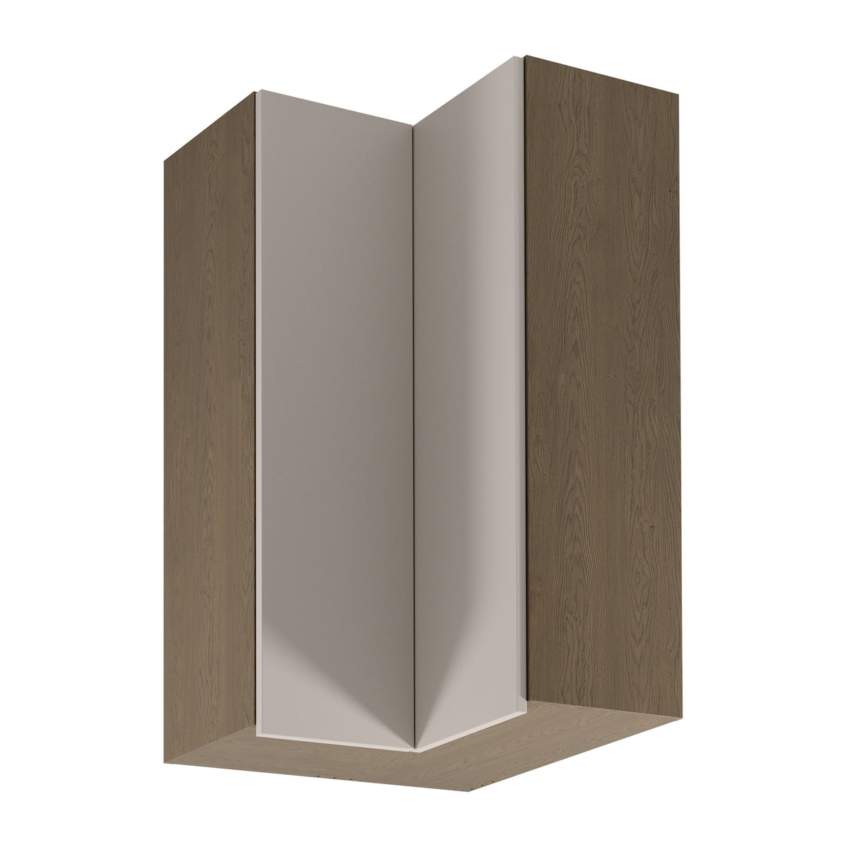 Eckhängeschrank G60N2 – Sorento Beige -  Beige/Eiche
