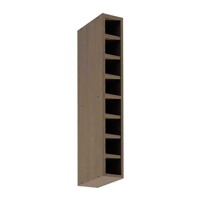 Regalhängeschrank W15 - Sorento Dunkle Eiche - Stilvolles Design für maximale Stauraumnutzung.