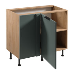 Eckunterschrank D100N R/L - Sorento Grün Sonoma Eiche -Grün/Sonoma Eiche