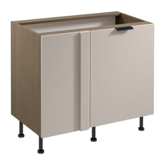 Eckunterschrank D100N R/L - Sorento Beige - Beige/Eiche