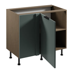 Eckunterschrank D100N R/L - Sorento Grün - Grün/Eiche