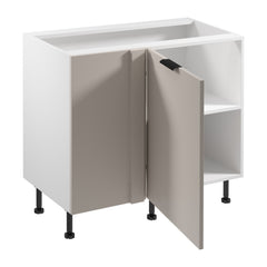 Eckunterschrank D100N R/L - Sorento Weiß Beige - Mehr Stauraum für Ihre Küche.