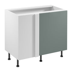 Eckunterschrank D100N R/L - Sorento Weiß Grün- Mehr Stauraum für Ihre Küche.