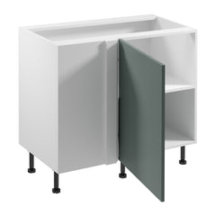 Eckunterschrank D100N R/L - Sorento Weiß Grün- Mehr Stauraum für Ihre Küche.