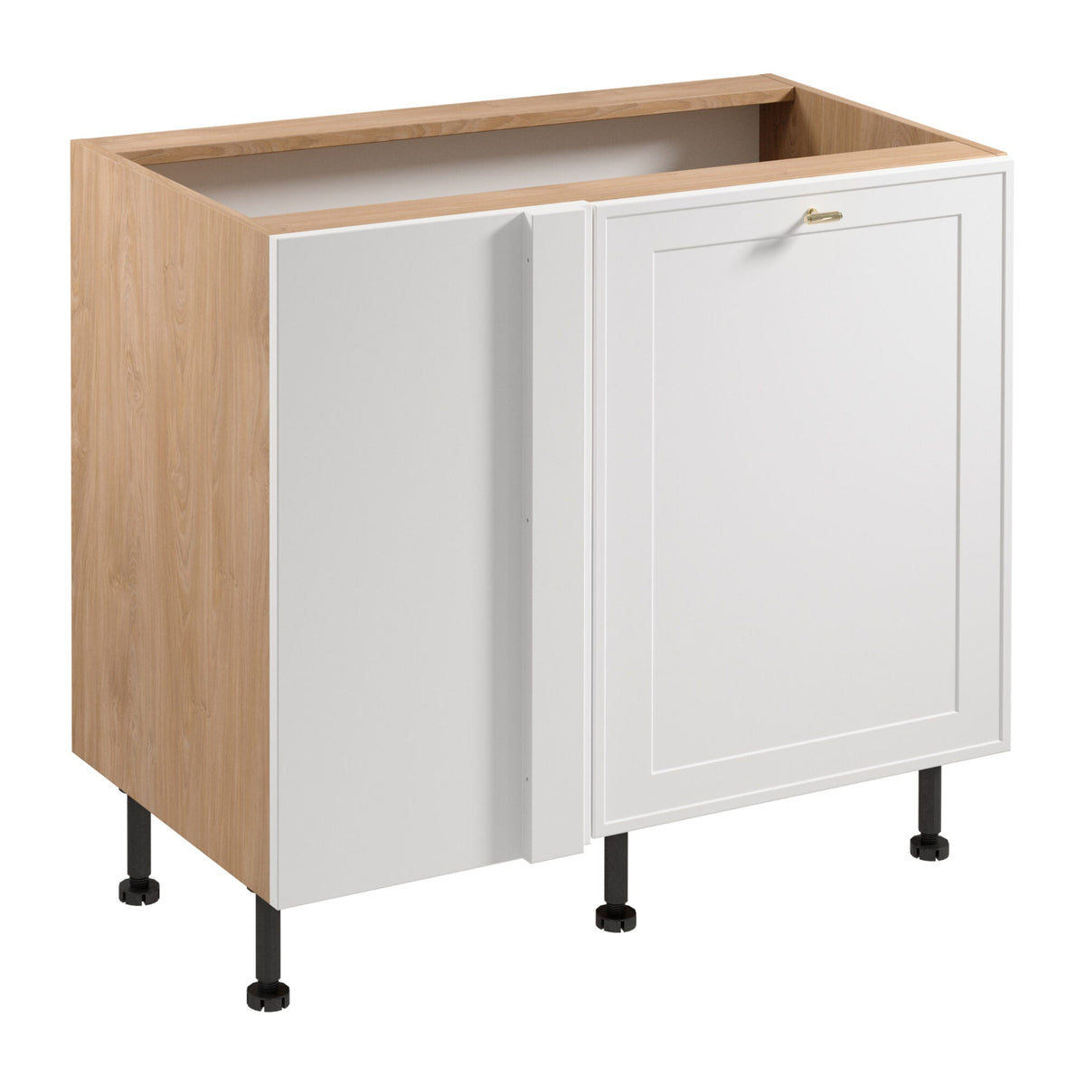 Eckunterschrank D100N P/L - Sorento - Weiß / Sonoma Eiche