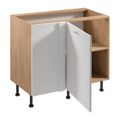 Eckunterschrank D100N P/L - Sorento - Weiß / Sonoma Eiche