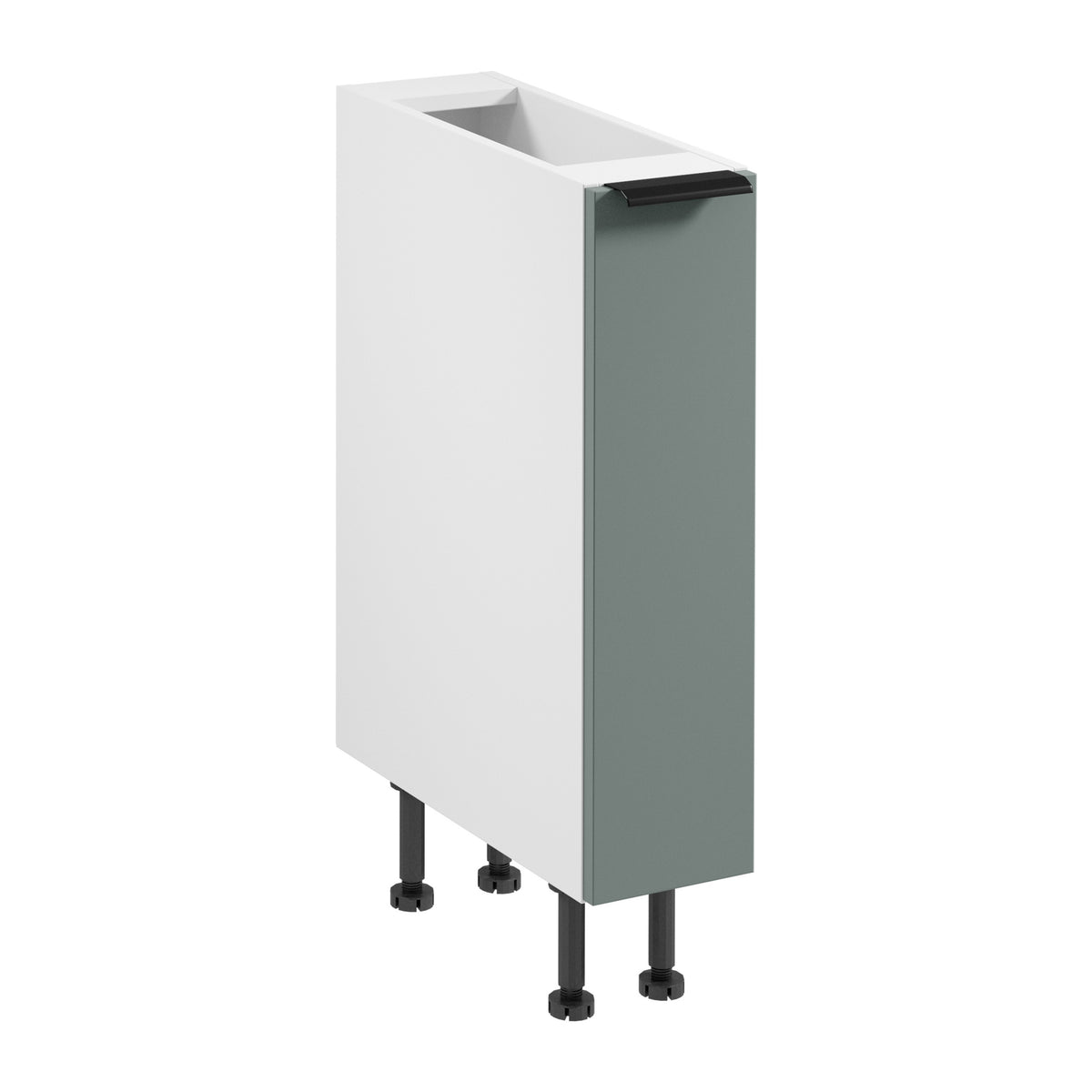 Apothekerschrank D20C - Sorento Weiß Grün- Schmale Eleganz für Ihre Küche.