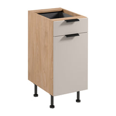 Unterschrank D40S1 P/L - Sorento Beige Sonoma Eiche - Beige/Sonoma Eiche