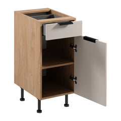 Unterschrank D40S1 P/L - Sorento Beige Sonoma Eiche - Beige/Sonoma Eiche