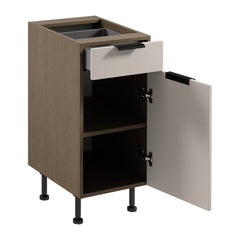 Unterschrank D40S1 P/L - Sorento Beige - Beige/Eiche
